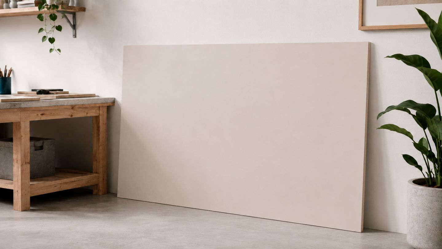 Фанера ФОФ ламинированная 18мм 2530х1265 мм сорт 1/1 березовая DESIGN WHT (Белый 220)